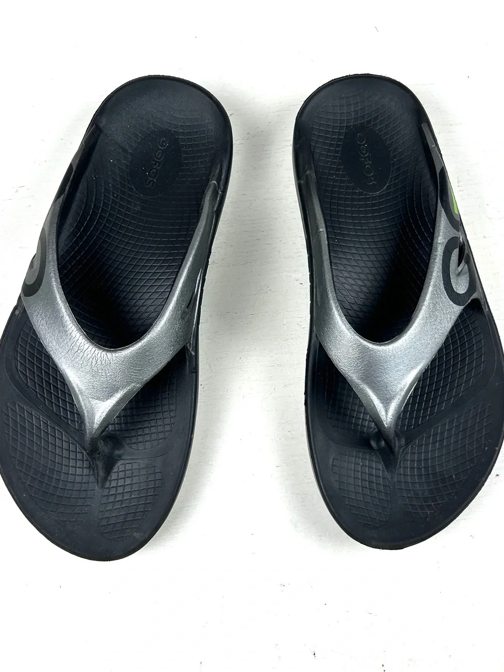 OOFOS Toe Slide Sandal Post Run Recovery Footwear M9 W11 EUR 42 Black Gray